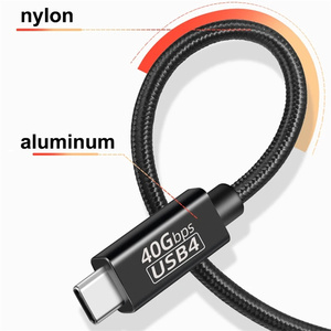 Câble USB 4 2M 240W <span class=keywords><strong>Super</strong></span> Fast Charge PD E-mark 40Gbps 8K/60Hz Thunderbolt3/4 pour Macbook iPad USB Type C Charger Data <span class=keywords><strong>Cable</strong></span> - Product Image 3