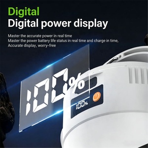 Lampe de camping suspendue portable avec batterie au lithium intégrée, chargement USB, écran numérique, lampe de tente, éclairage d'urgence pour le camping en plein air - Product Image 2