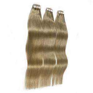 Luxury Virgin Brazilian <b>Hair</b> <b>Extensions</b> Double Drawn <b>Seamless</b> Cuticle Aligned Invisible Tape Weft Wholesale Injection PU Holey - Product Image 2