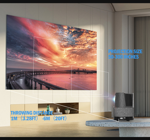 便携式光束变焦功能最新WIFI 4D梯形校正可携带迷你投影仪 - Product Image 2