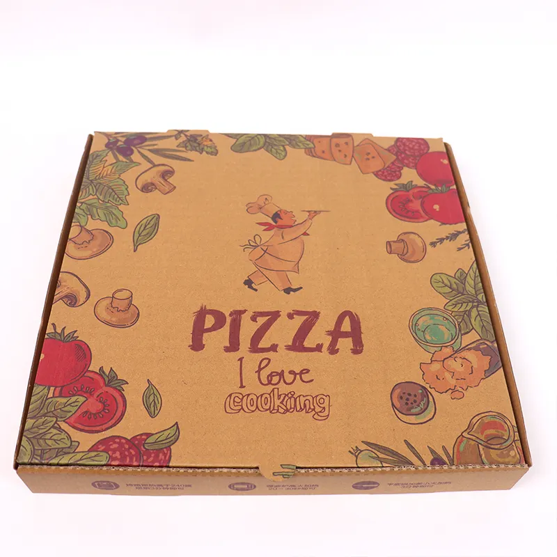 CHUANHENGSHENG gros pizzabox pas cher prix personnalisé 24 "6-24 pouces 12 pouces pizza en carton ondulé boîte en carton boîtes à pizza avec logo