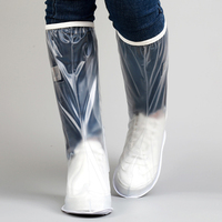 Vente en gros de couvre-chaussures en silicone antidérapant imperméable pour la cheville et la protection des chaussures longues couvre-semelle épaissie à haute élasticité