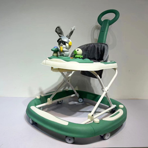 Marche-bébé pliable fiable avec cadre en plastique, lumières clignotantes, <span class=keywords><strong>chansons</strong></span> amusantes, jouets rotatifs et réglage de la hauteur - Product Image 5