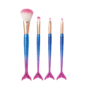 Juego <span class=keywords><strong>de</strong></span> 4 <span class=keywords><strong>Brochas</strong></span> <span class=keywords><strong>de</strong></span> <span class=keywords><strong>Maquillaje</strong></span> para Ojos con Forma <span class=keywords><strong>de</strong></span> <span class=keywords><strong>Cola</strong></span> <span class=keywords><strong>de</strong></span> <span class=keywords><strong>Sirena</strong></span>, <span class=keywords><strong>Brochas</strong></span> <span class=keywords><strong>de</strong></span> Precisión <span class=keywords><strong>de</strong></span> Pelo Sintético para Difuminar en Forma Plana - Product Image 1