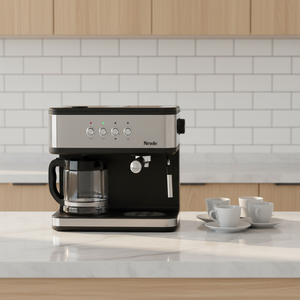 Machine à <span class=keywords><strong>café</strong></span> expresso et à filtre 2 <span class=keywords><strong>en</strong></span> 1, 20 bars de pression, réservoir de 1,5 L, 1850 W, système double, avec mousseur à lait, finition mate - Product Image 2