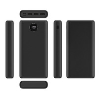 QC3.0 Mini banque d'alimentation universelle 30000mah deux entrées quatre sorties Charge rapide 3.0 PD LI-polymère batterie support de piles externe