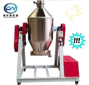 DEWEISS stainless steel food grade rotating roller big chemical spice mixing food dry powder rotary machine drum mixer