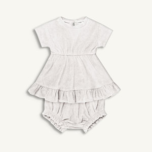 Bergaya disesuaikan lengan pendek lucu gaun mengembang untuk bayi perempuan lembut anak-anak Terry handuk pakaian untuk musim panas usia kelompok anak-anak - Product Image 4
