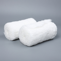 Ventes chaudes de compresses jetables en fluff hémostatique, rouleaux de gaze médicale froissée, consommables médicaux