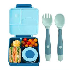Boîte à Lunch Thermos 1600ML avec Cuillère et Fourchette, Pot Alimentaire Isotherme Loncheras Anti-Fuite, Bentos et <span class=keywords><strong>Couverts</strong></span> pour Enfants École - Product Image 4