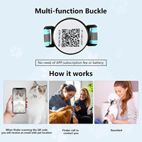 Hersteller OEM ODM Individuelles Logo Luxus Bedrucktes Nylon-Gewebe Weiches Verstellbares Haustier-Halsband für Katzen und Hunde mit QR-Code