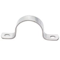 Collier de serrage en U robuste à double tube en acier inoxydable 304 finition zinc
