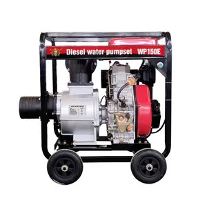 HOT SALE High Pressure 6 Inch Irrigation Diesel Water Pump with wheels