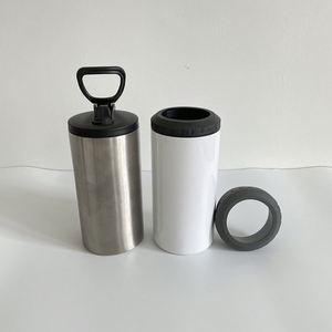 12Oz 4 in 1 Dual Lids Water Beer <b>Coffee</b> Blank Sublimation Can <b>Bottle</b> Cooler for Hot and Cold Drinks - Product Image 3