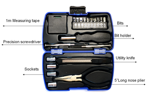 21pcs Household <strong>Mini</strong> Hand Repair with Plastic Box <strong>Tool</strong> Set <strong>Tools</strong> <strong>Kit</strong> - Product Image 2