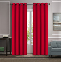 100% panne Thermique Isolé Chambre Assombrissement Panneaux De Rideau Fenêtre Rideau Blackout avec 8 Oeillets pour Salon