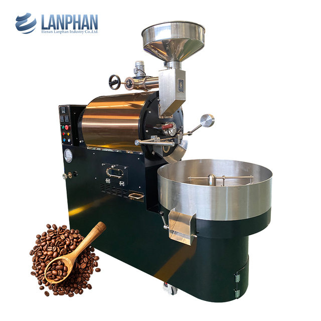 Home Commercial-Grade Electric Hot Air Stainless Steel App-Controlled German Coffee Roasting Machine 3Kg Small Household Outdoor
