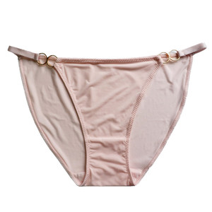 Wholesale Ribbon Iron Ring Sexy Silk <strong>slip</strong> Women's Low Waist Underwear Women's Ice Panties - Product Image 6