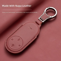 Porte-clés pour voitures AITO M7 M8 M9 ; Étui de protection pour clés de voiture en cuir synthétique microfibre, style ethnique, léger, luxueux et haut de gamme