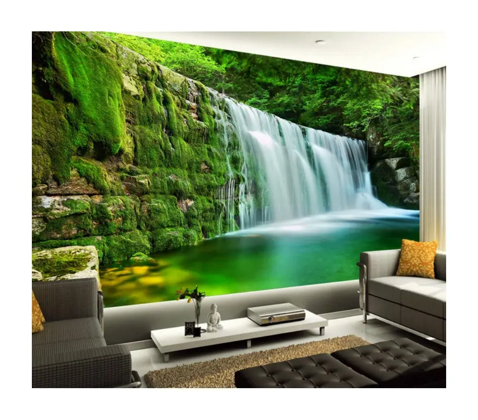 High grade wall mural 3d effect home decoration customized waterproof wallpaper