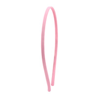 Bandeaux en Satin fin bandeaux en métal lisse 5mm artisanat bricolage bandeau coloré Satin couvert bandeaux unis pour filles et femmes