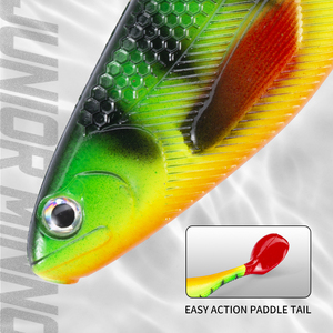 เหยื่อตกปลาแบบจมน้ำ ขนาด 170 มม. น้ำหนัก 35 กรัม รูปทรง T-Tail Swimbait สำหรับตกปลาทะเล เช่น ปลากะพง ปลาทูน่า ปลาไพค์ ปลาแซนเดอร์ ใช้ตกปลาจากเรือ ชายหาด หรือตีเหยื่อชายฝั่ง - Product Image 4