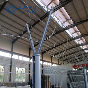 Clôture antivol et anti-coupure galvanisée à vue claire 358 Anti-escalade Panneaux de clôture en treillis métallique soudé de haute sécurité Clôture de prison d'aéroport - Product Image 4