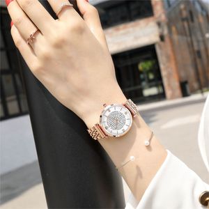 Nuovo arrivo di shopping on-line del diamante della signora di <span class=keywords><strong>orologi</strong></span> impermeabile della vigilanza dei monili di oro rosa minimalista delle donne della vigilanza orologio da polso - Product Image 3