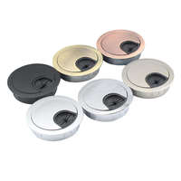 Accessoires de bureau modernes personnalisés : Cache-trous de bureau en alliage de zinc 60 mm, étanches, pour bureau, cuisine, chambre, salon