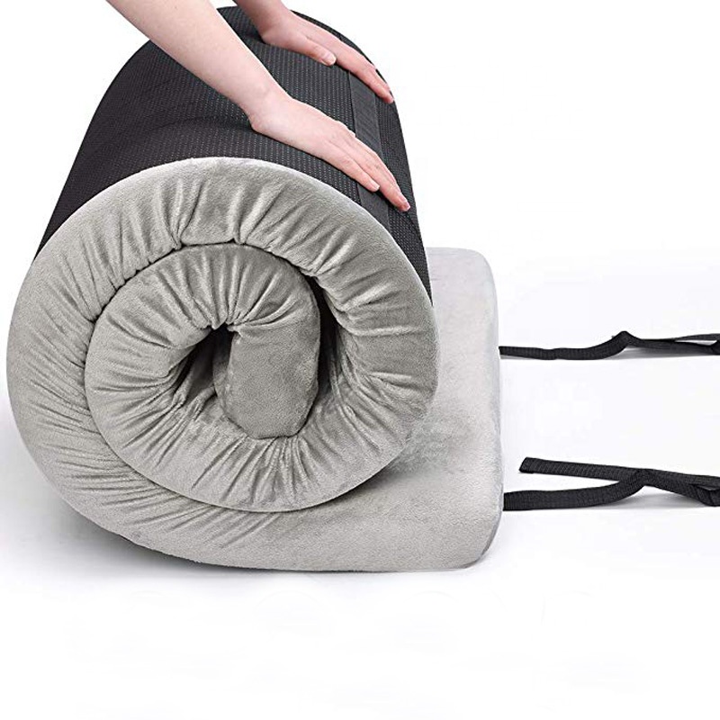 Портативный туристический матрас с пенным наполнителем с эффектом памяти, многофункциональный водонепроницаемый наружный матрас для автомобиля/пешего туризма/кемпинга/пешего туризма с сумкой для путешествий