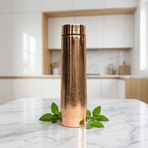 <b>Plain</b> Copper Classic Design Reusable Eco-Friendly Leakproof Secure Cap Portable <b>Water</b> <b>Bottle</b> for Outdoor Home Gym Office Travel - Product Image 3