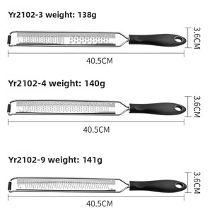 Râpe à citron et à fromage en acier inoxydable 304 avec poignée en plastique et lames finement gravées pour parmesan, agrumes, chocolat, gingembre, ail - Product Image 4