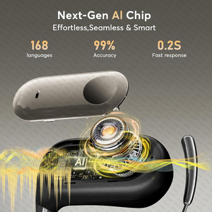Auricolari per Traduzione AI in 133 <span class=keywords><strong>Lingue</strong></span> V5.4, Modalità Smart 4-in-1, Schermo Touch, Traduzione in Tempo Reale, Compatibili con iOS e Android - Product Image 6