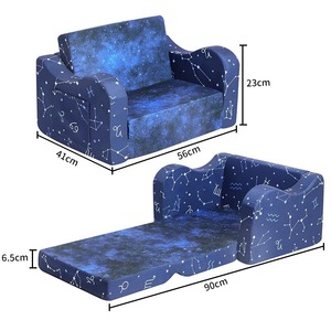 Canapé pliable pour enfants Giving Tree 41x56x23cm, design Constellation, pour chambre d'enfant et coin d'apprentissage - Product Image 1