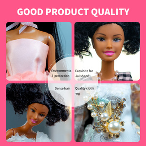 Poupées fille noire personnalisées en usine poupées afro-américaines avec vêtements <span class=keywords><strong>et</strong></span> <span class=keywords><strong>accessoires</strong></span> - Product Image 4