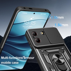 Với trượt máy ảnh ống kính bảo vệ cửa sổ điện thoại di động Trường hợp với vòng chủ Cover quay lại trường hợp đối với ZTE Blade A54 A34 A73 4 gam trường hợp - Product Image 5