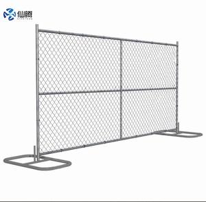 Clôture temporaire en chaîne galvanisée portable (6'x10') |   Norme américaine pour les événements et la gestion des foules - Product Image 1