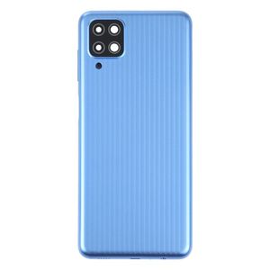 Pour Samsung Galaxy M12 <span class=keywords><strong>M127F</strong></span>, coque arrière en verre pour batterie, design barre, panneau de boîtier arrière avec/sans objectif - Product Image 2