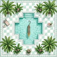 Tapis de Mahjong 80x80cm avec base en caoutchouc antidérapante, tapis de table de Mahjong américain pour soirée de jeu, cadeau