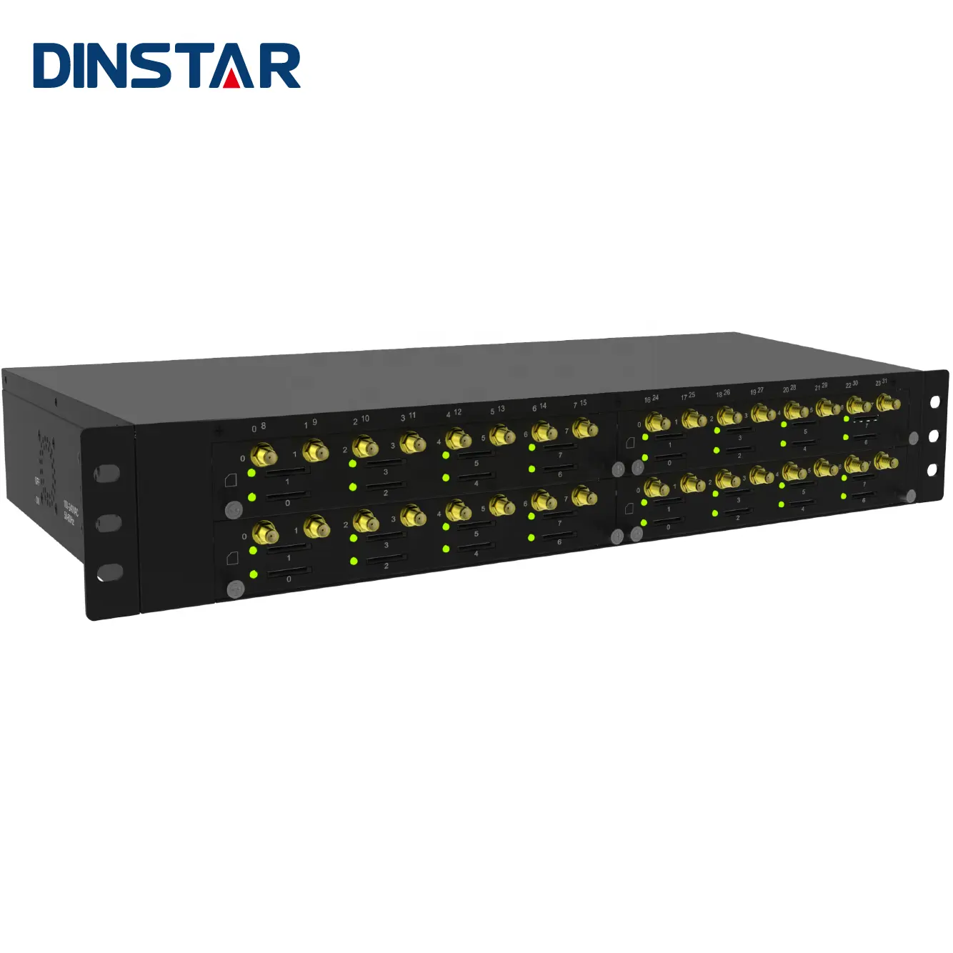 Dinstar กล่องซิม Call Center 3G 4G Lte 32พอร์ต Gsm Voip Gateway