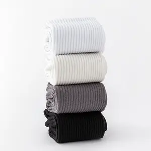 OEM Designer Fashion Custom Mens Knit Performance Polyester Soft Cotton Socks Logo