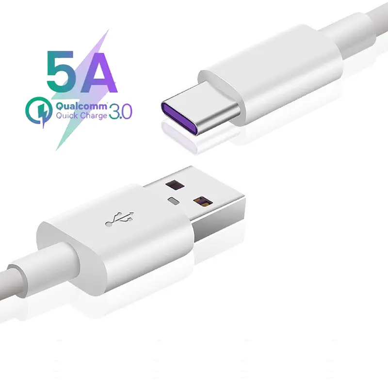 0.25/1/2M 5A USB tipi C kablosu için Huawei P30 P20 Pro lite Mate20 10 Pro p10 artı lite USB 3.1 tip-c hızlı şarj aleti kablosu