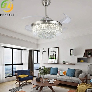 JYLIGHTING LED Smart Foldable <strong>Ceiling</strong> <strong>Fan</strong> with Light and Remote Control and Light Kit Included