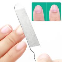 Lime à ongles en diamant de précision double face, lime à ongles en acier inoxydable pour les salons familiaux ou les voyages, pour le façonnage et le polissage
