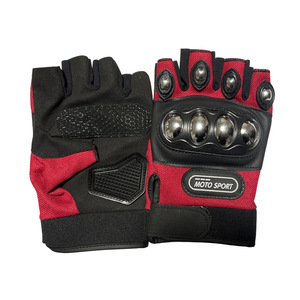 Gants <span class=keywords><strong>de</strong></span> moto demi-doigts en PE et caoutchouc pour le printemps et l'été, unisexes, avec fermeture à enfiler, pour la conduite tout-terrain et la course - Product Image 5