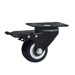1,5 2 2,5 Zoll Ersatz schwarz Gummi Möbel gießer leichte Rolle mit Bremse - Product Image 5