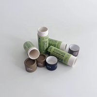 Conception personnalisée Bâton déodorant biodégradable Tubes en papier cylindre Boîte en carton Tube en papier d'emballage de luxe pour baume à lèvres push up