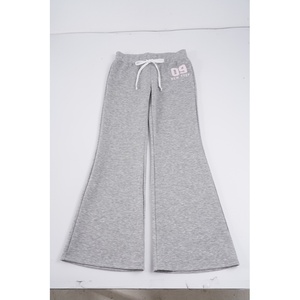 Pantalones de chándal acampanados Y2K para mujer, estilo urbano vintage con estampado de letras, con cordón, casuales, de pierna ancha, tipo jogger - Product Image 6