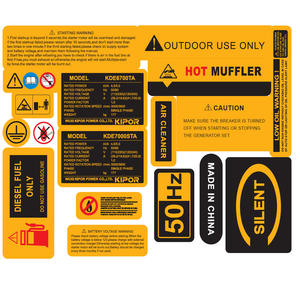Étiquette d'avertissement de sécurité PET autocollant de mise en garde étanche équipement électrique signe de <span class=keywords><strong>danger</strong></span> tension opération Instruction autocollant - Product Image 2