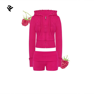 Set di <span class=keywords><strong>abbigliamento</strong></span> da <span class=keywords><strong>donna</strong></span> personalizzato Set di <span class=keywords><strong>abbigliamento</strong></span> <span class=keywords><strong>donna</strong></span> all'<span class=keywords><strong>ingrosso</strong></span> di flanella da <span class=keywords><strong>donna</strong></span> Set due pezzi con cerniera e pantaloni della tuta Set - Product Image 4